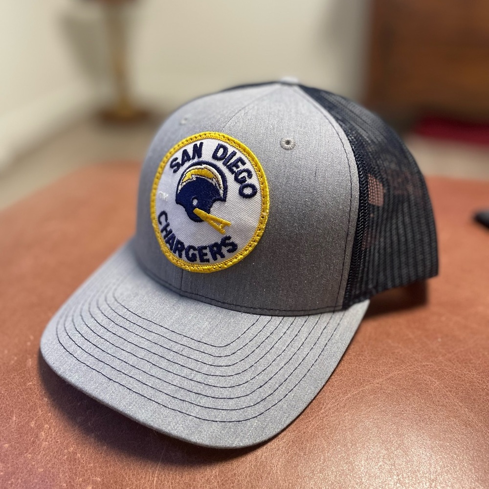 San Diego / Los Angeles Chargers custom made vintage patch hat